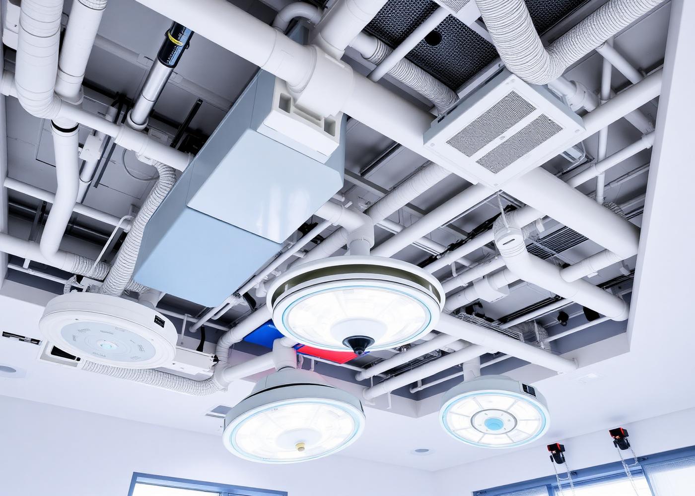Dettaglio impiantistico di un progetto VISTE per il settore Healthcare